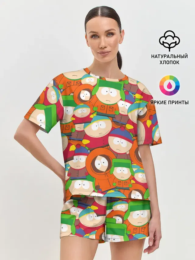 Женская пижама с шортами