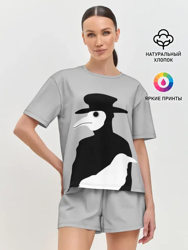 Женская пижама с шортами