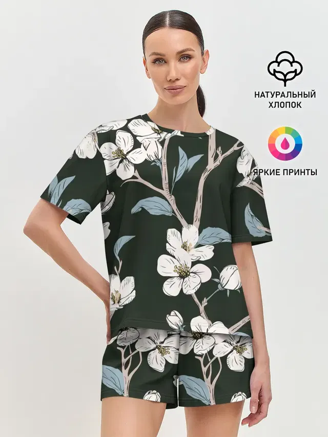 Женская пижама с шортами
