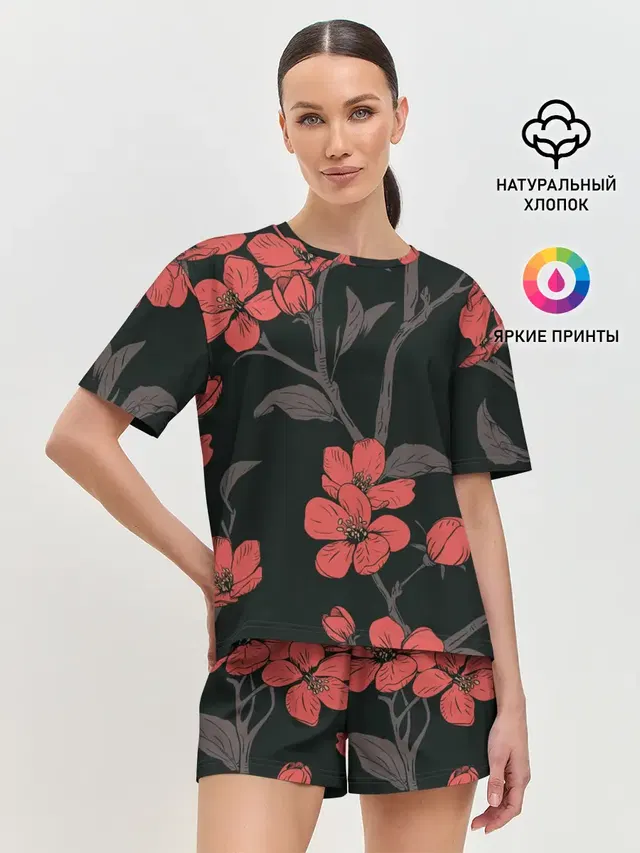Женская пижама с шортами