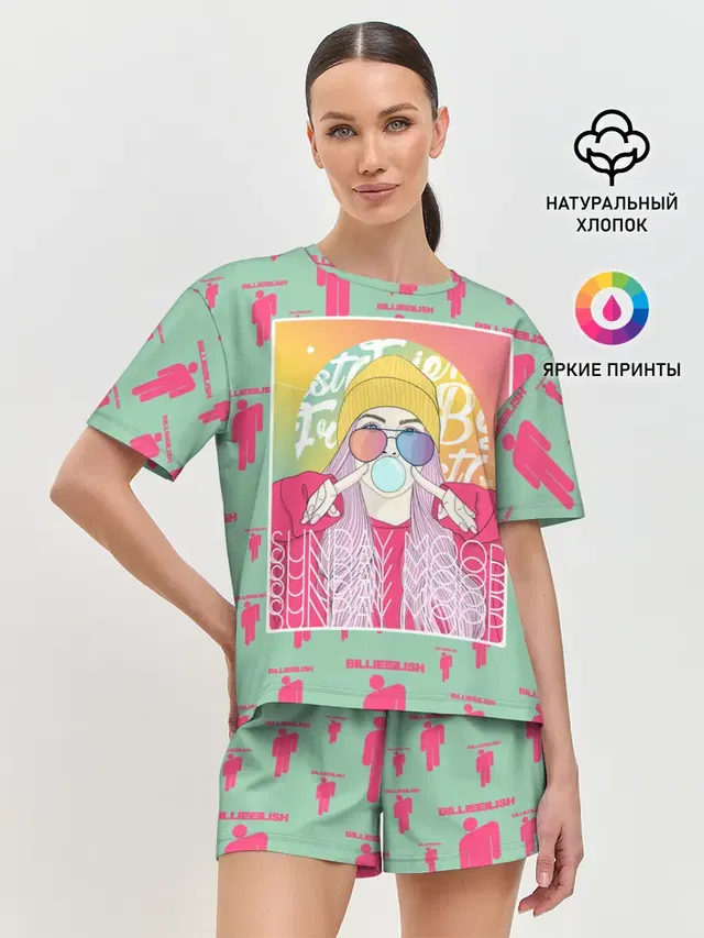Женская пижама с шортами