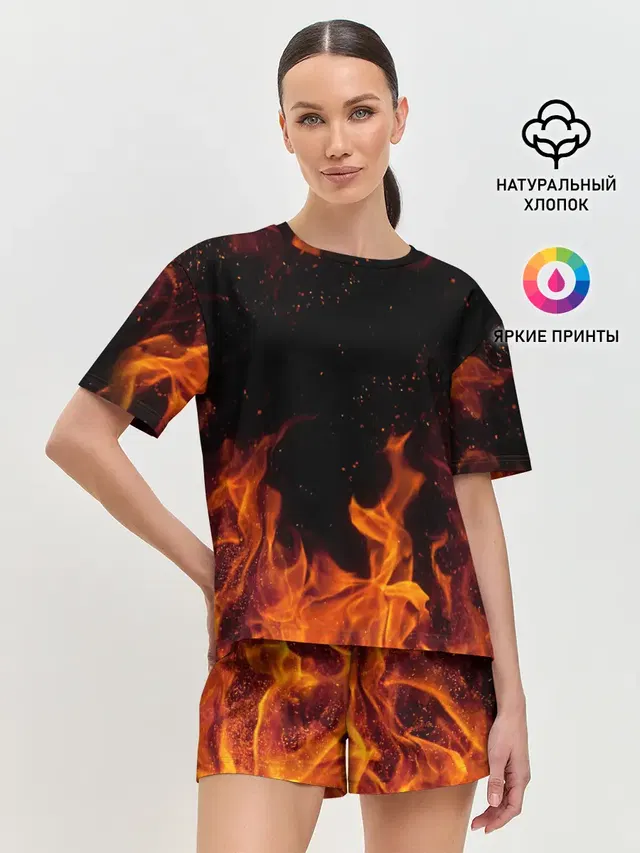 Женская пижама с шортами