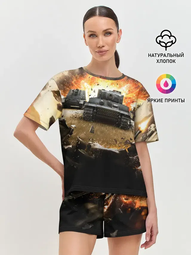 Женская пижама с шортами