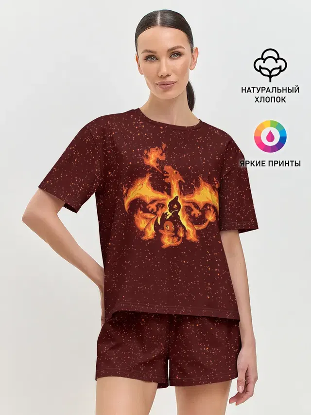 Женская пижама с шортами
