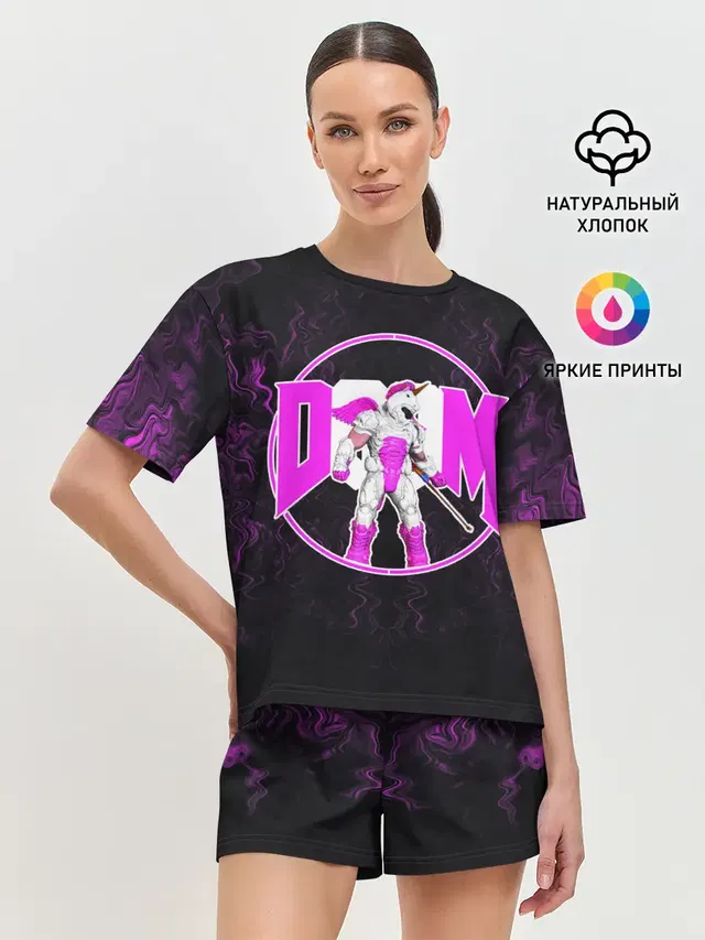 Женская пижама с шортами