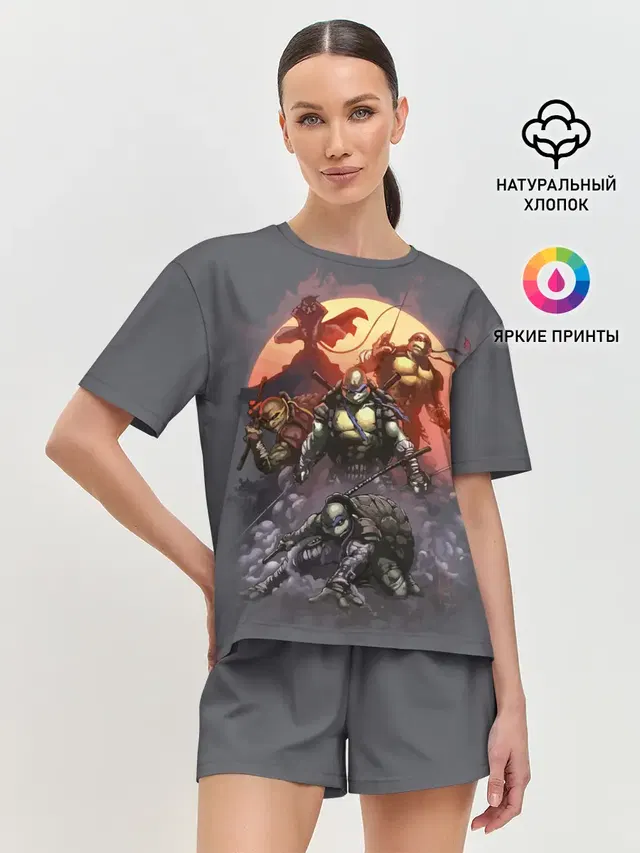 Женская пижама с шортами