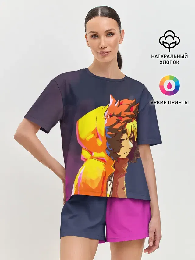 Женская пижама с шортами