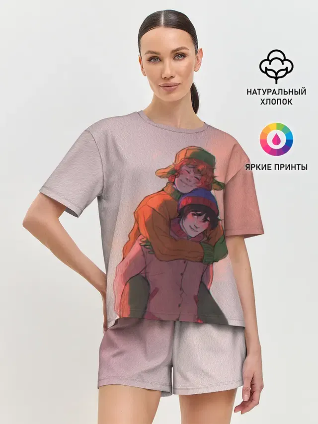 Женская пижама с шортами