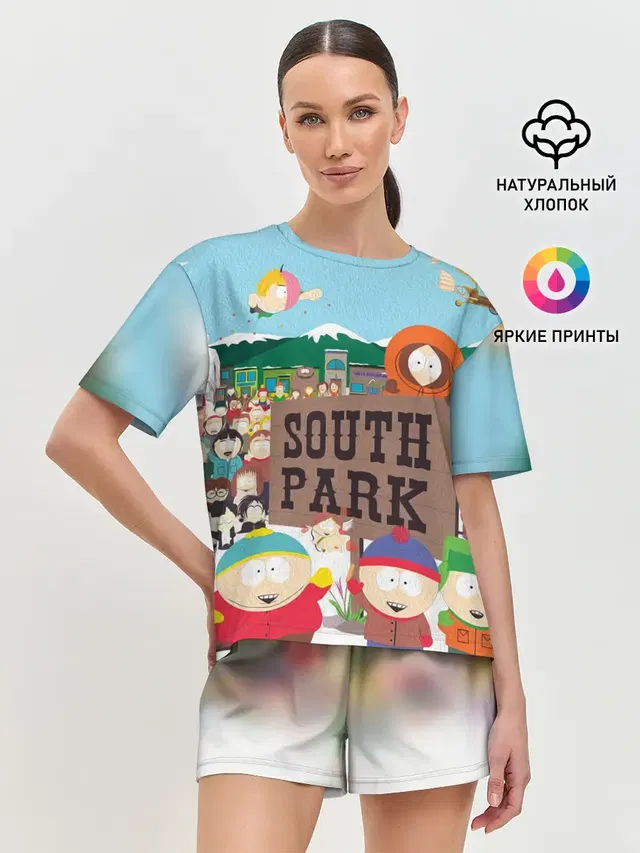 Женская пижама с шортами