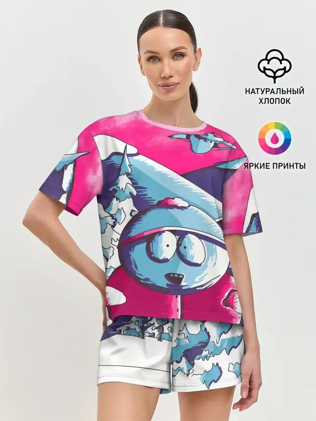 Женская пижама с шортами