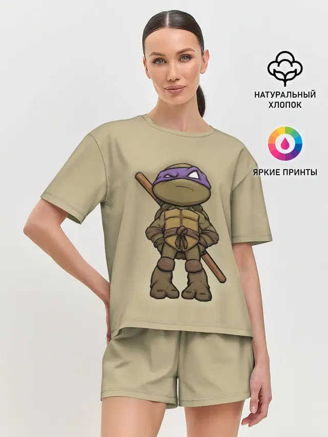 Женская пижама с шортами