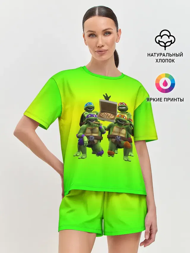 Женская пижама с шортами