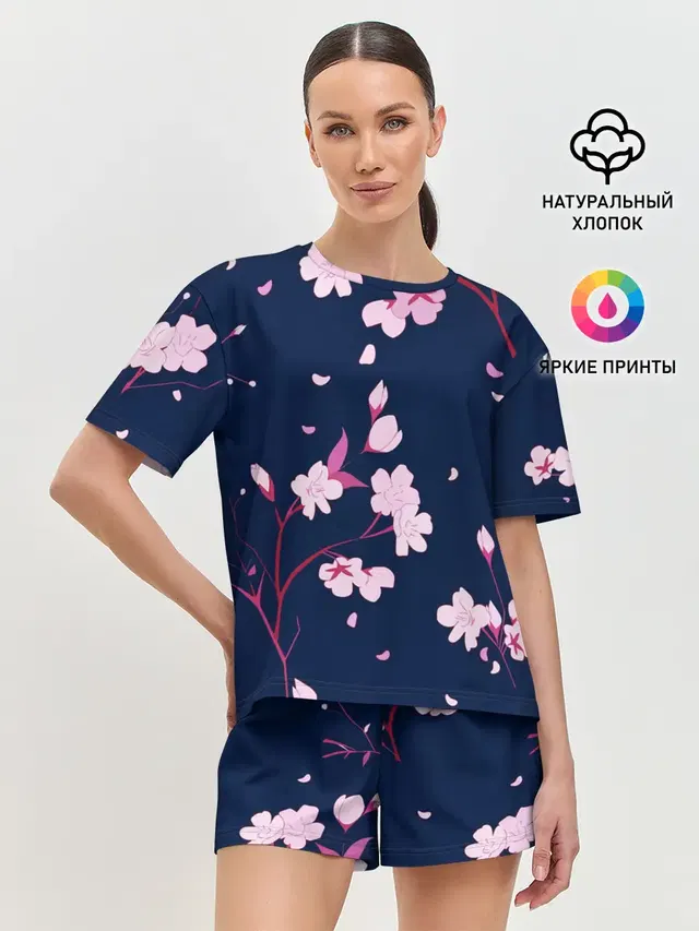Женская пижама с шортами