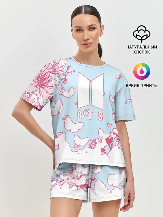 Женская пижама с шортами
