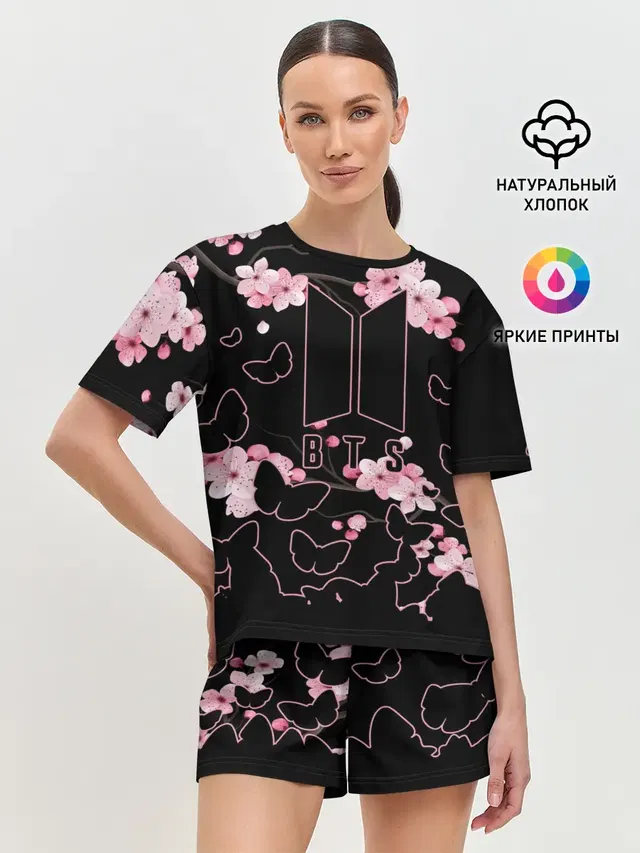 Женская пижама с шортами
