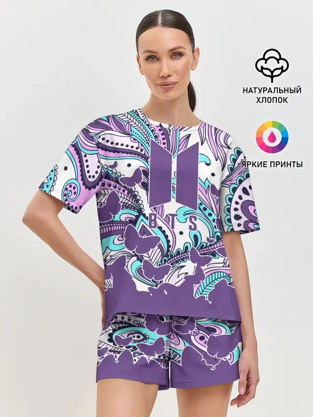 Женская пижама с шортами