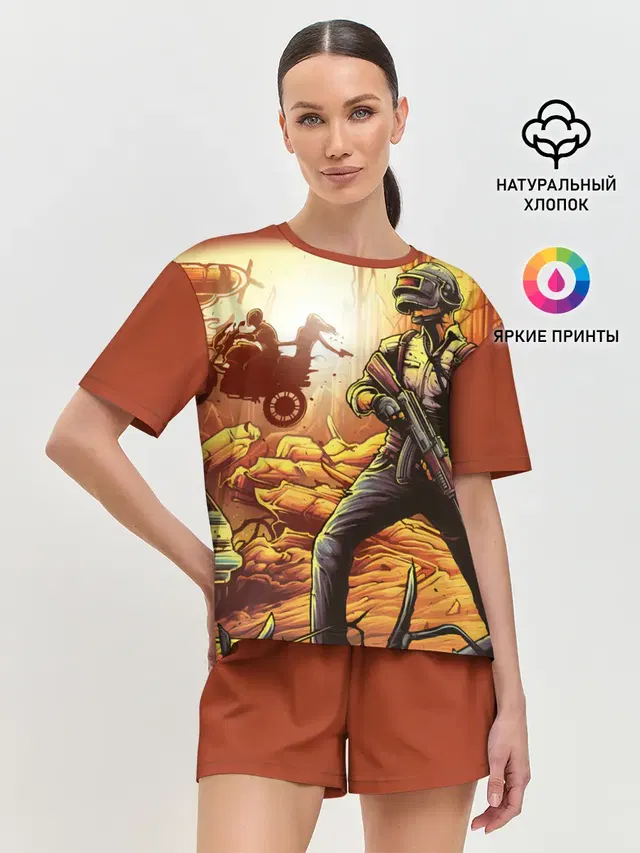 Женская пижама с шортами