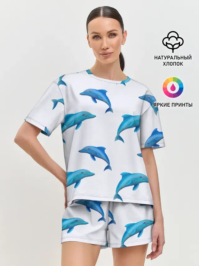 Женская пижама с шортами