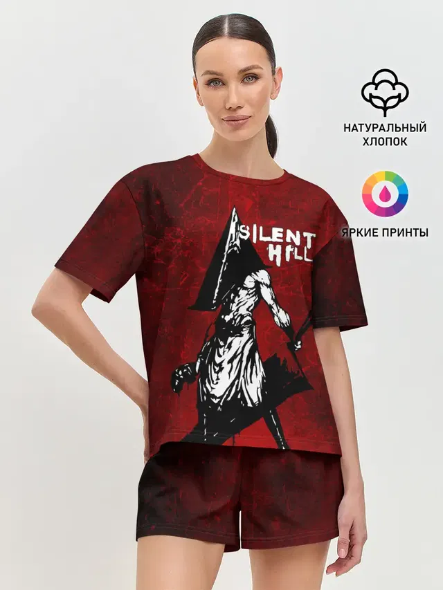 Женская пижама с шортами с принтом «Разные игры — SILENT HILL»