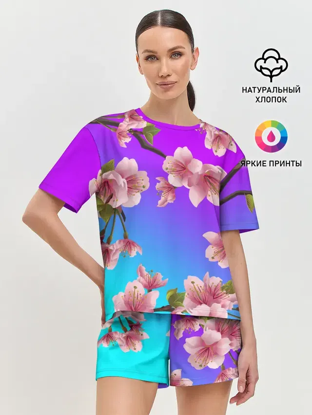 Женская пижама с шортами