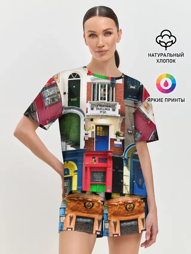Женская пижама с шортами