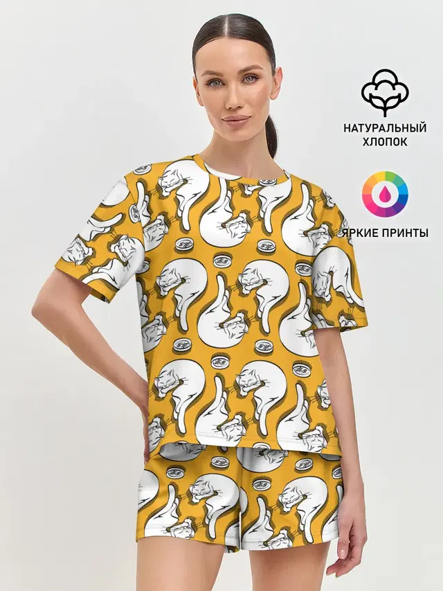 Женская пижама с шортами