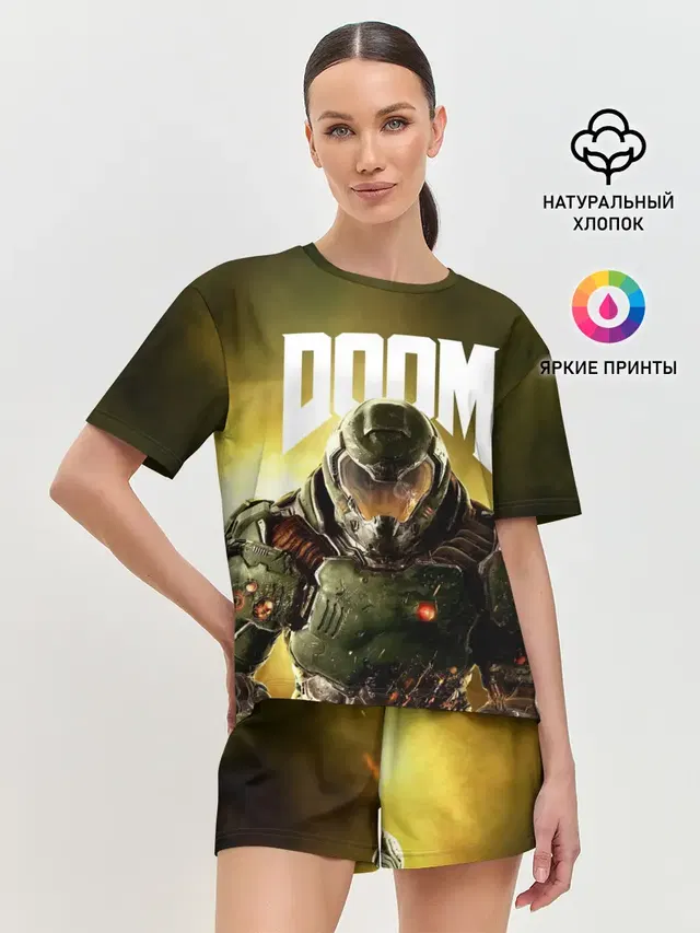 Женская пижама с шортами