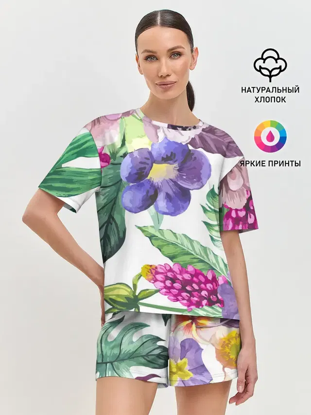 Женская пижама с шортами