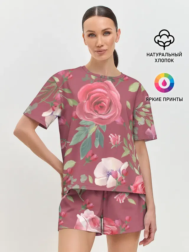 Женская пижама с шортами