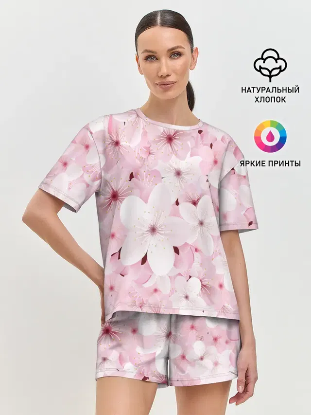 Женская пижама с шортами