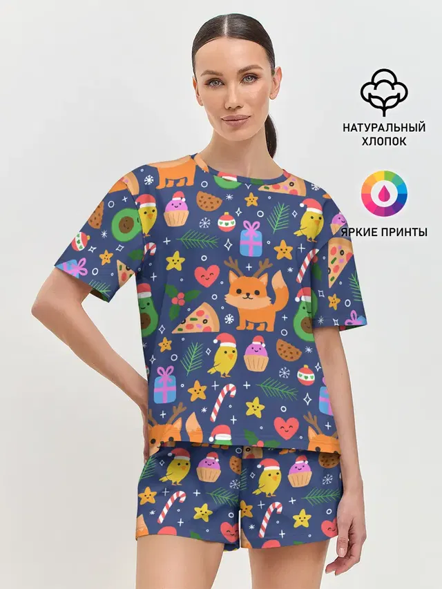 Женская пижама с шортами