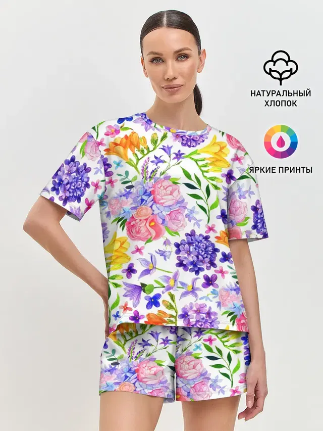 Женская пижама с шортами