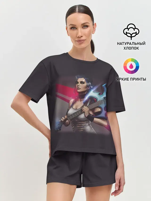 Женская пижама с шортами