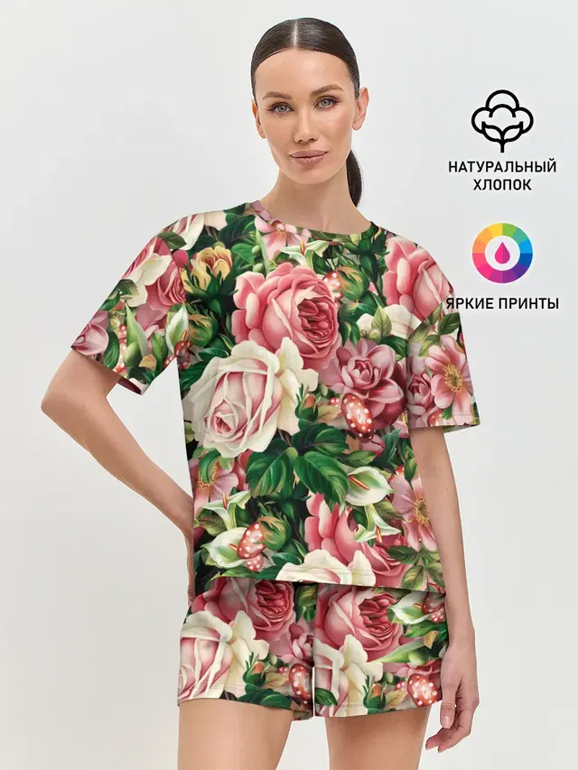 Женская пижама с шортами