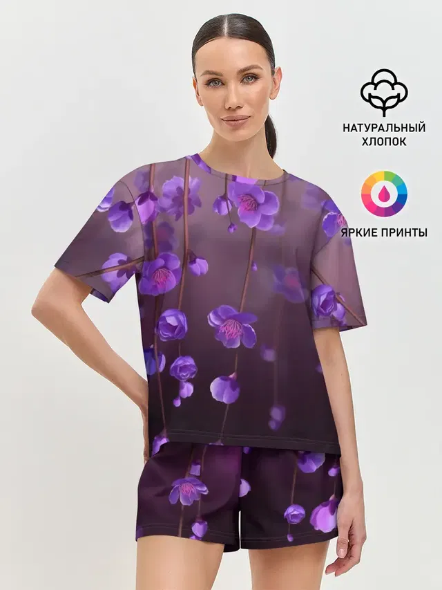 Женская пижама с шортами