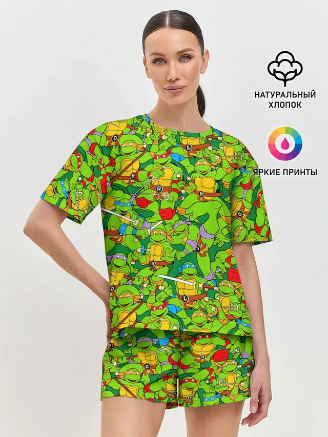 Женская пижама с шортами