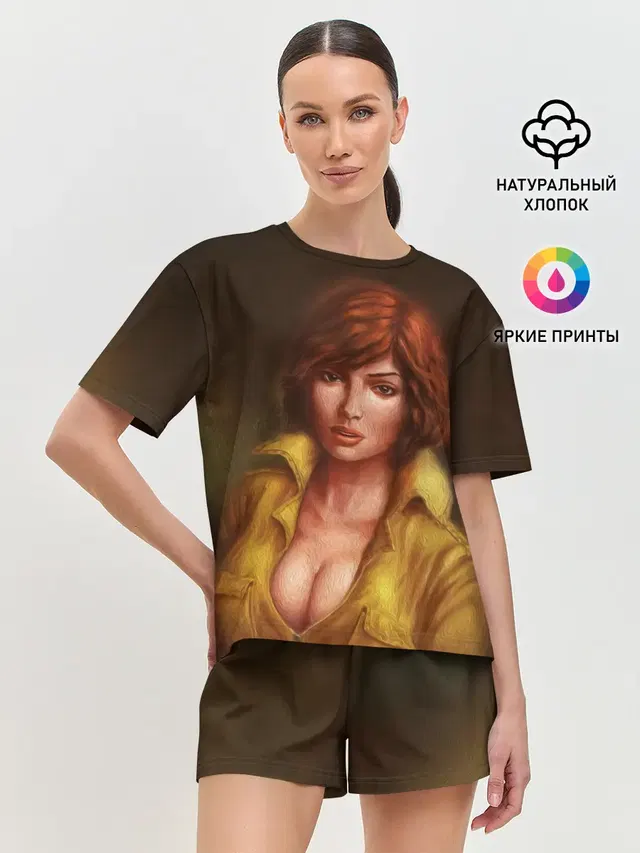 Женская пижама с шортами