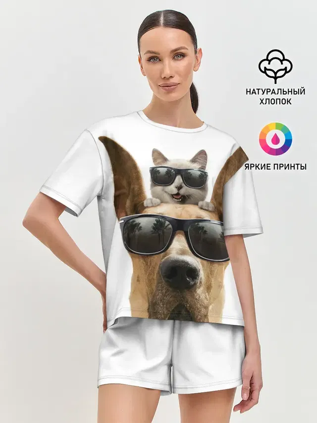 Женская пижама с шортами