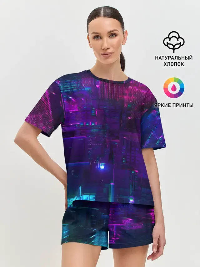 Женская пижама с шортами
