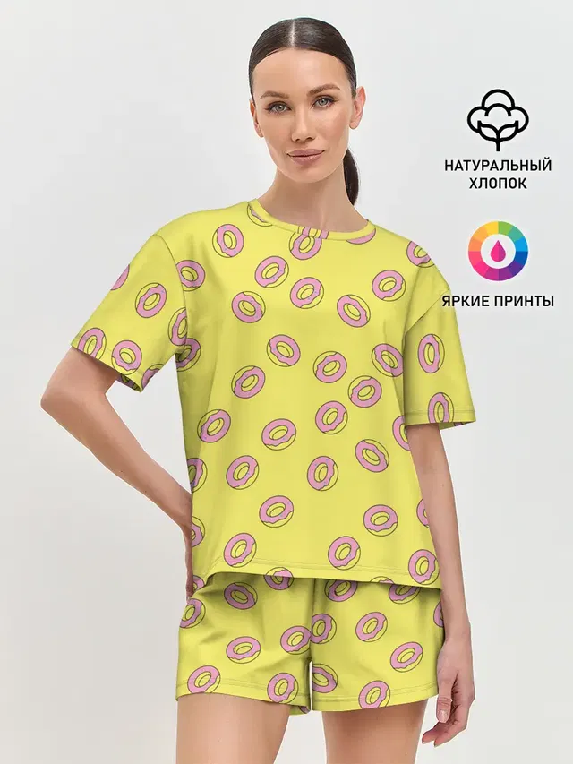 Женская пижама с шортами