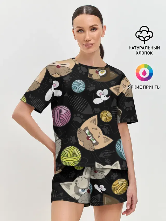 Женская пижама с шортами