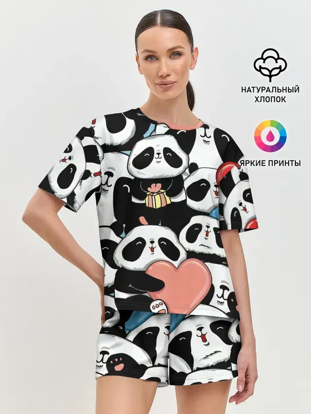 Женская пижама с шортами