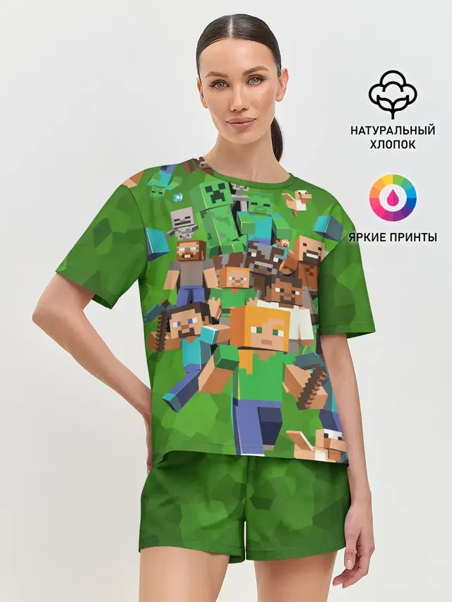 Женская пижама с шортами