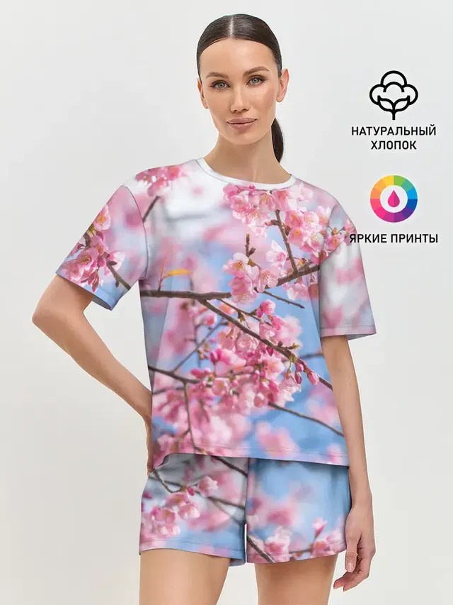 Женская пижама с шортами