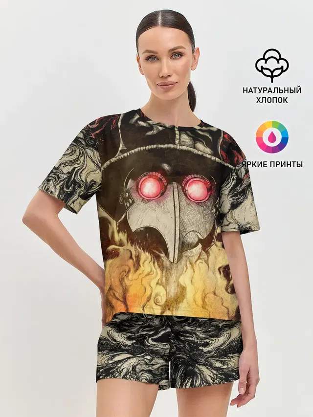 Женская пижама с шортами
