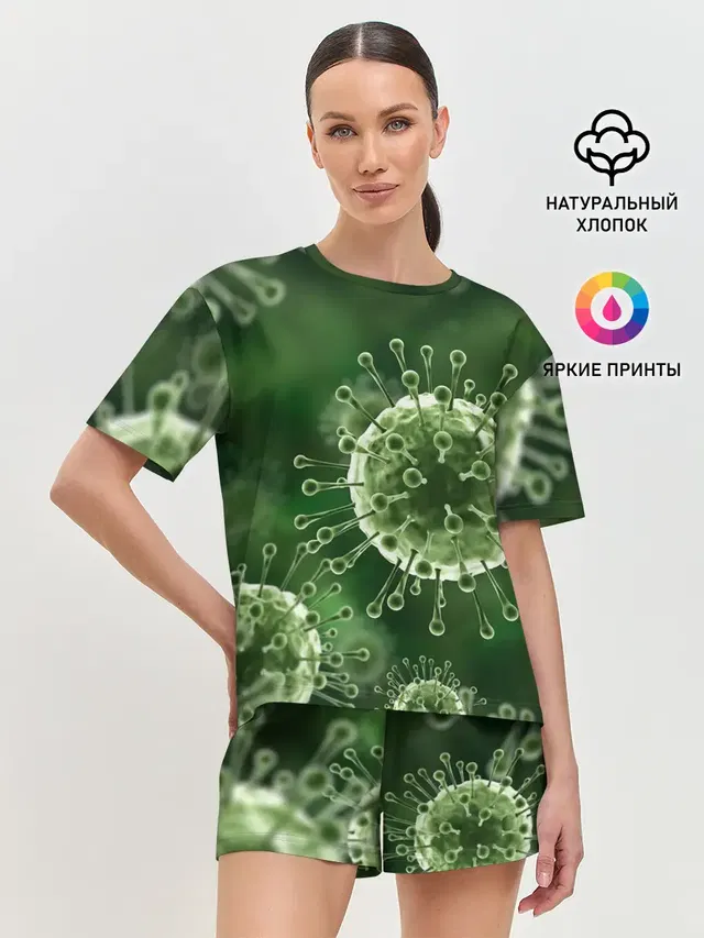 Женская пижама с шортами