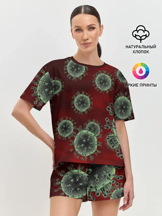 Женская пижама с шортами