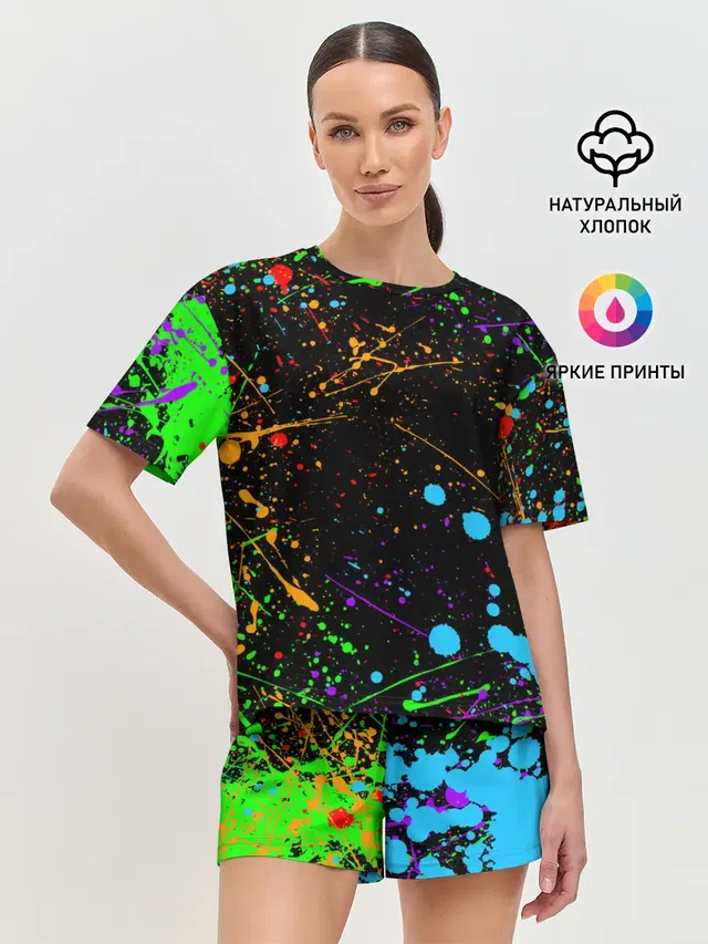 Женская пижама с шортами