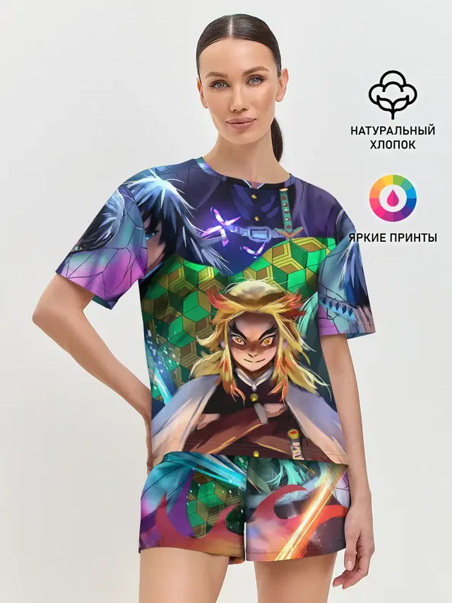 Женская пижама с шортами