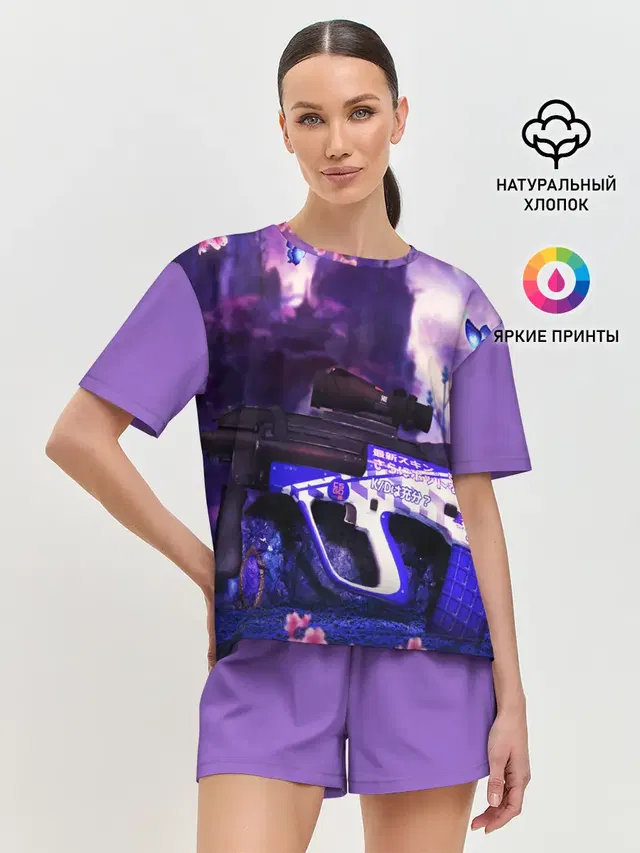 Женская пижама с шортами